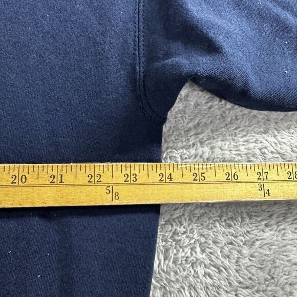 Vintage Notre Dame Hoodie Mens XL Blue Made in USA Grunge‎ Distress Football - Picture 6 of 12